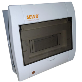 SELVO 8 WAY SPN Whiteline MCB Distribuion Board