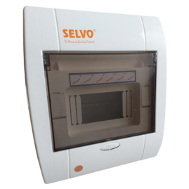 SELVO 6 WAY SPN Whiteline MCB Distribuion Board