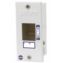 SELVO 2 POLE MCB SINGLE DOOR DISTRIBUTION BOARD (PACK OF 3)