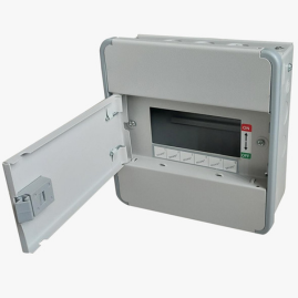 SELVO 6 Way SUN Series SPN Double Door Distribution Board | Metal MCB DB Box | Powder Coated Rust Proof | Wall Mounted | Safe & Durable Electrical Enclosure