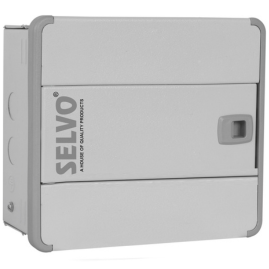 SELVO 8 Way SUN Series SPN Double Door Distribution Board | Metal MCB DB Box | Powder Coated Rust Proof | Wall Mounted | Safe & Durable Electrical Enclosure