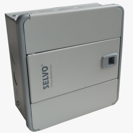 SELVO 6 Way SUN Series SPN Double Door Distribution Board | Metal MCB DB Box | Powder Coated Rust Proof | Wall Mounted | Safe & Durable Electrical Enclosure