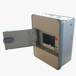 SELVO 4 Way SUN Series SPN Double Door Distribution Board | Metal MCB DB Box | Powder Coated Rust Proof | Wall Mounted | Safe & Durable Electrical Enclosure