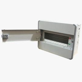 SELVO 10 Way SUN Series SPN Double Door Distribution Board | Metal MCB DB Box | Powder Coated Rust Proof | Wall Mounted | Safe & Durable Electrical Enclosure