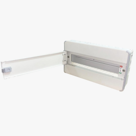 SELVO 16 Way SUN Series SPN Double Door Distribution Board | Metal MCB DB Box | Powder Coated Rust Proof | Wall Mounted | Safe & Durable Electrical Enclosure