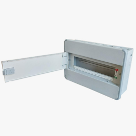 SELVO 12 Way SUN Series SPN Double Door Distribution Board | Metal MCB DB Box | Powder Coated Rust Proof | Wall Mounted | Safe & Durable Electrical Enclosure
