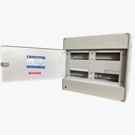 SELVO 8 Way TPN Distribution Board | Metal Double Door MCB Panel Board | Heavy Duty Powder Coated Electrical Distribution Box for Industrial & Commercial Use