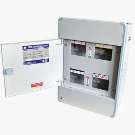 SELVO 4 Way TPN Sun series Distribution Board | Metal Double Door MCB Panel Board | Powder Coated Electrical Distribution Box for Residential & Industrial Use