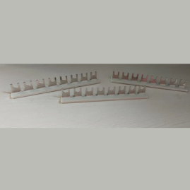 SELVO 8 WAY MCB FORK TYPE COPPER BUSBAR WITH PVC SHELL ( PACK OF 24 )