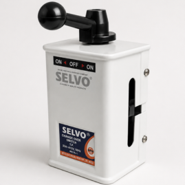 SELVO 32A Three Pole (TP) Mini Changeover Switch | 3 Pole Manual Changeover Switch | 415V AC, 50Hz | Heavy Duty Copper Contacts | Compact Metal Enclosure