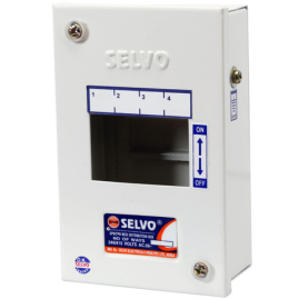 SELVO 4 POLE MCB METAL BOX SINGLE DOOR Distribution board