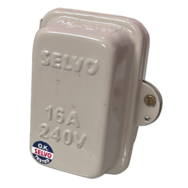 SELVO 16A. 240 VOLT SHEET METAL ENCLOSURE With KITKAT FUSE (PACK OF 3 Nos)